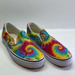 Brand new Vans tie dyed slip ones men’s 8.5